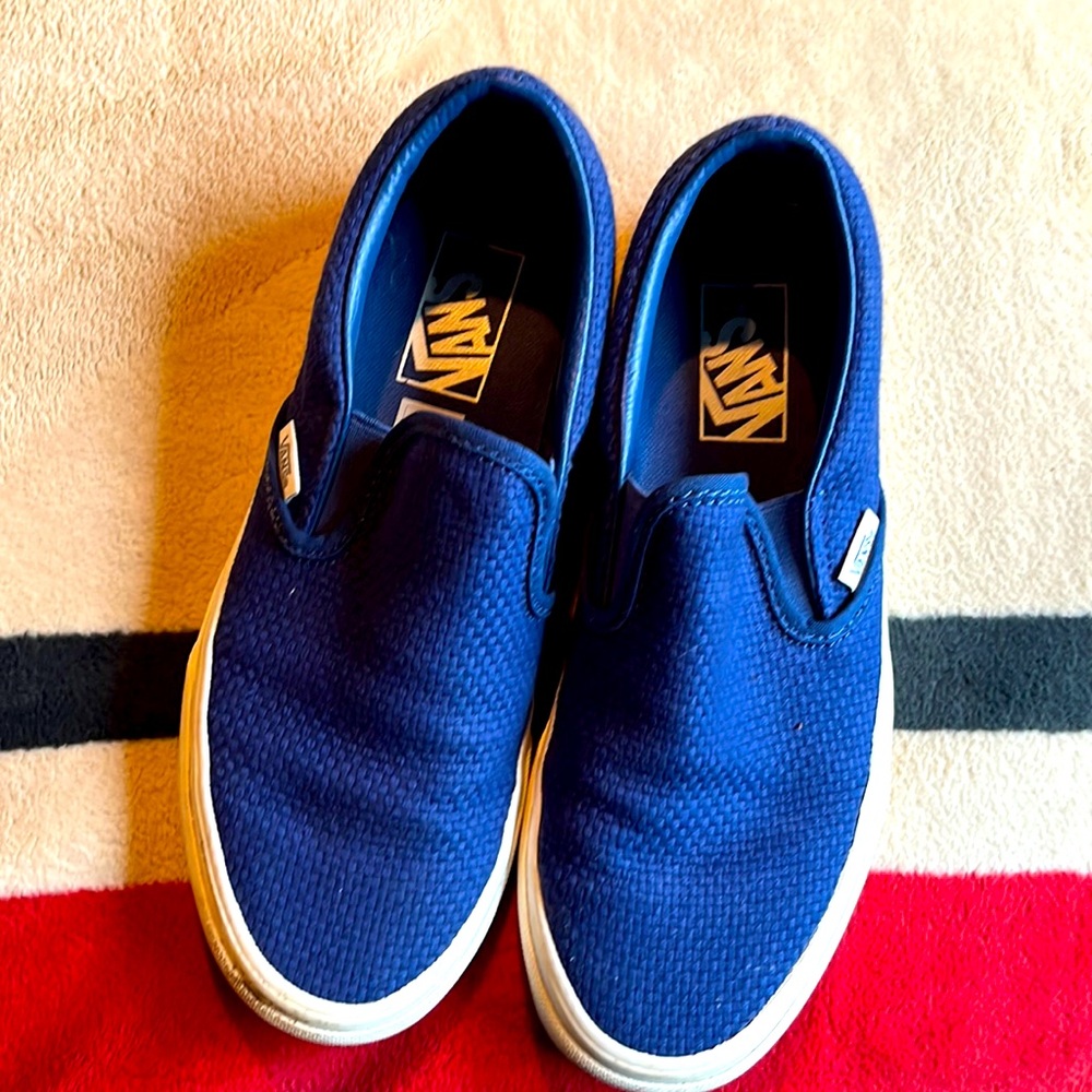 Vans Slide Ons 6.5 Men Blue